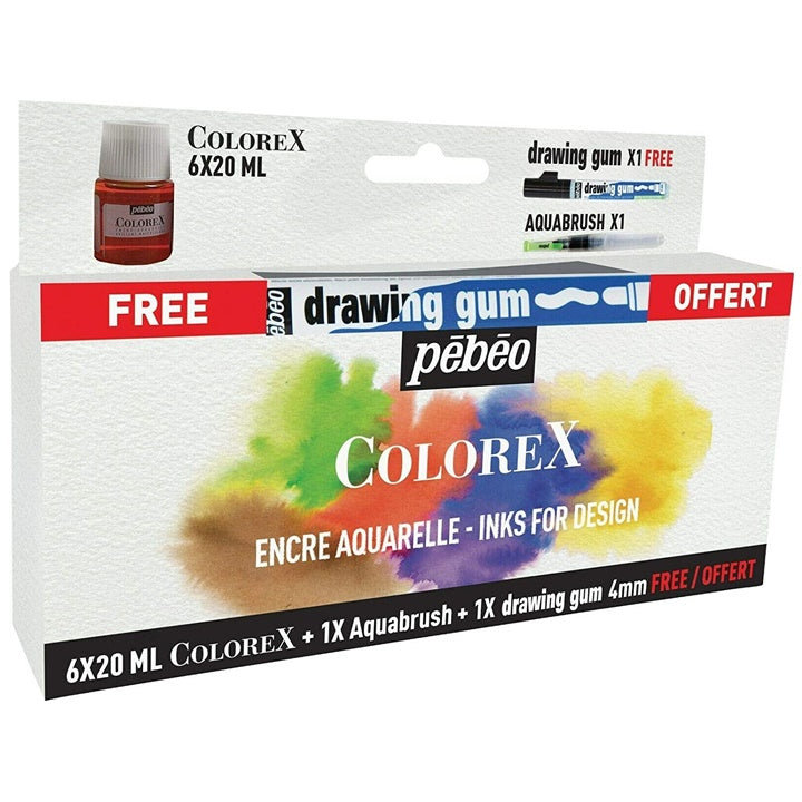 Akvarelový inkoust Colorex Pebeo / set 6 x 20 ml