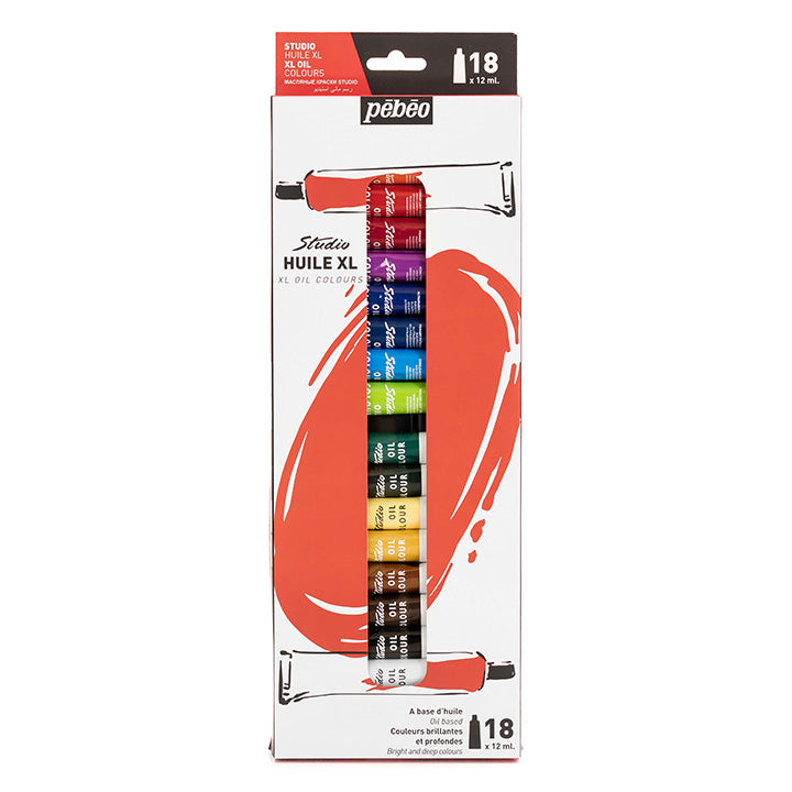 Set olejových barev Studio Huile XL PEBEO 18 x 12 ml