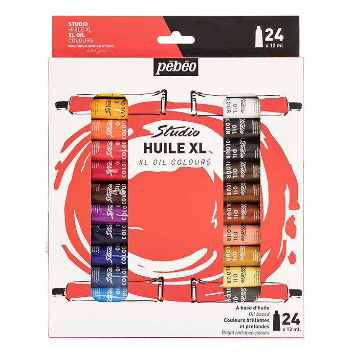 Set olejových barev Studio Huile XL PEBEO 24 x 12 ml