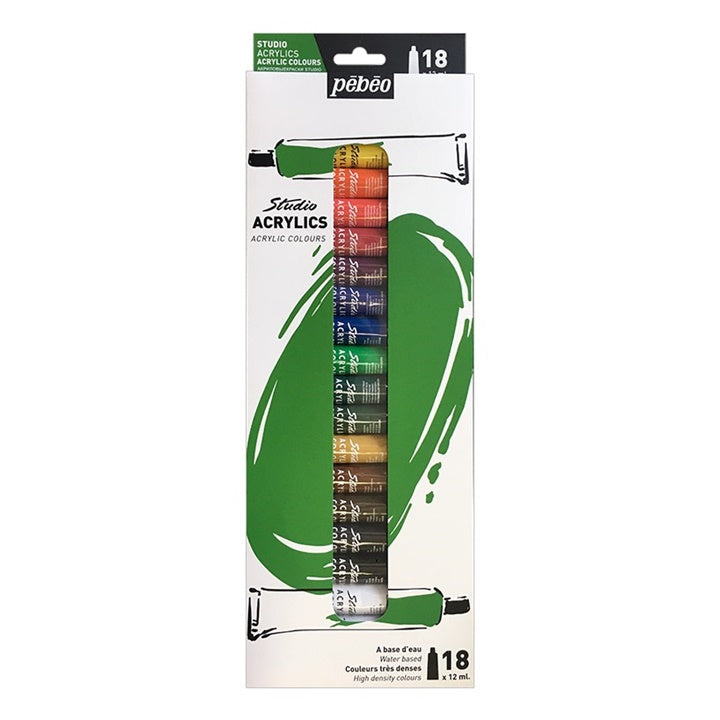 Sada akrylových barev Studio PEBEO 18 x 12 ml