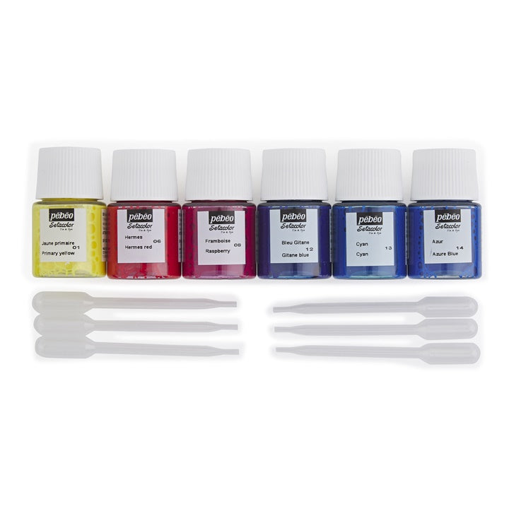 Barvy na světlý textil  Pebeo Setacolor 6 x 20 ml