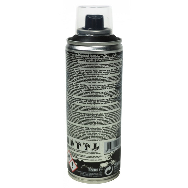 Akrylová křídová barva ve spreji  Pebeo 200 ml černá