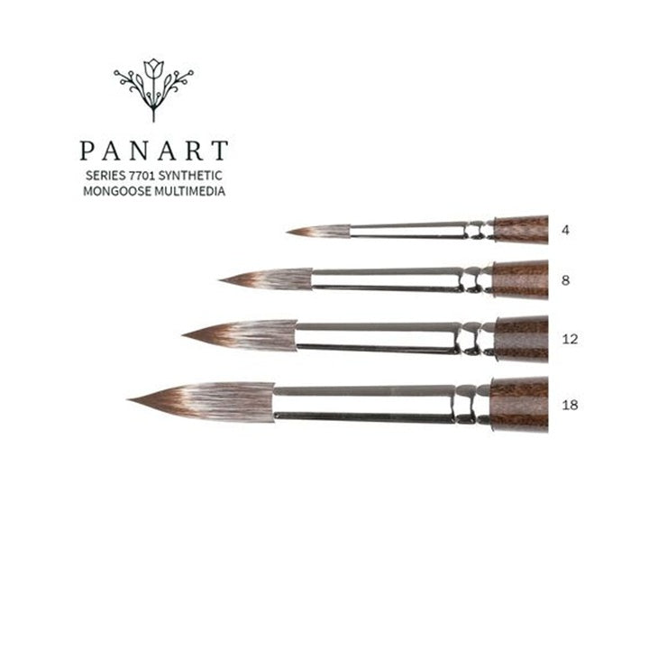Kulatý štětec PanArt 7701 - syntetické štětiny z mangoose