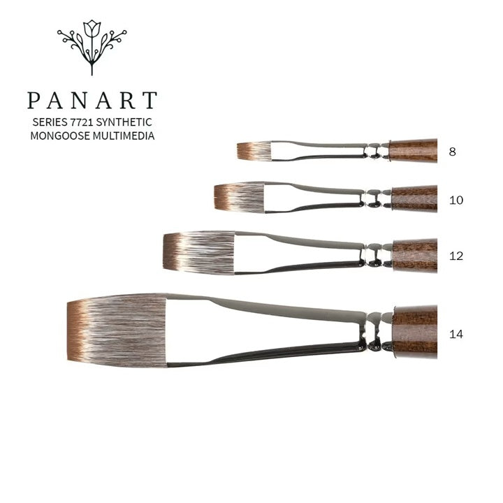 Plochý štětec PanArt 7721 - syntetické štětiny z mangoose