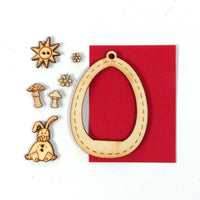 Závěsný dřevěný ornament