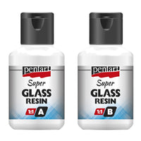 Čirá pryskyřice Super Glass Pentart 1: 1 - 2 x 40 ml