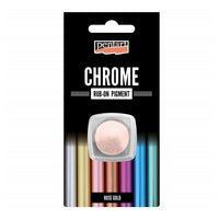 Rub-on chromový prášek Pentart 0.5 g – zlatorůžová