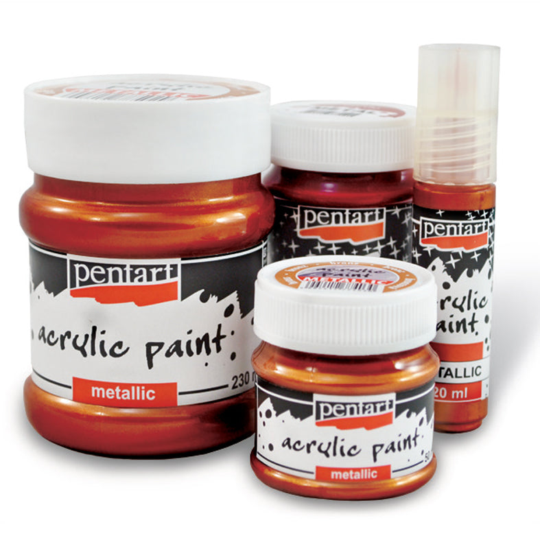 Metalická akrylová barva Pentart 230 ml