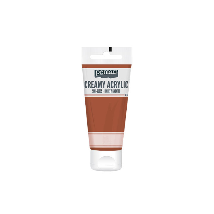 Krémová akrylová barva pololesklá Pentart 60 ml