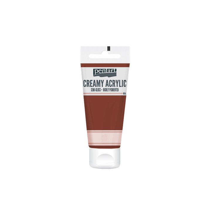 Krémová akrylová barva pololesklá Pentart 60 ml