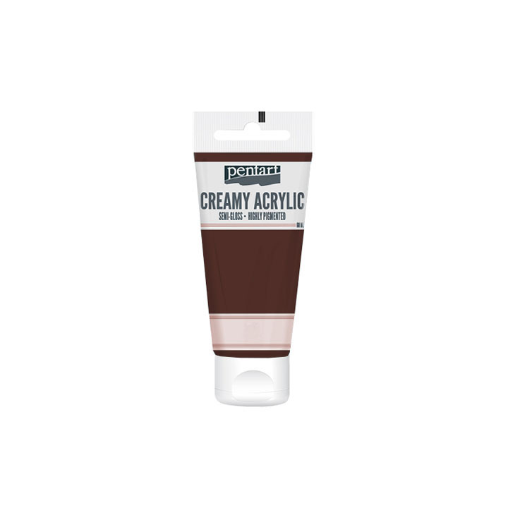 Krémová akrylová barva pololesklá Pentart 60 ml