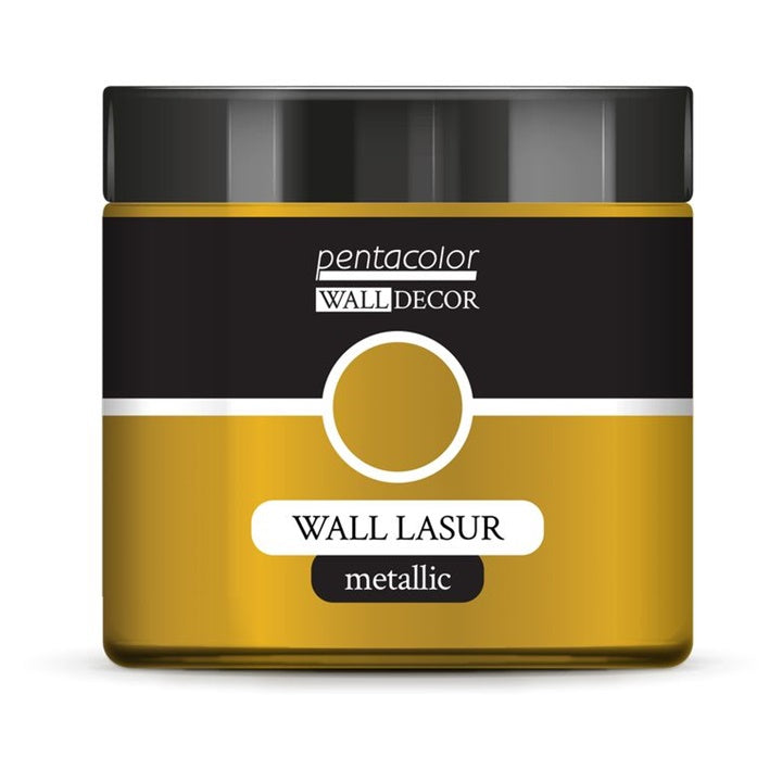 Metalická glazura na stěny 500 ml – Zlatý