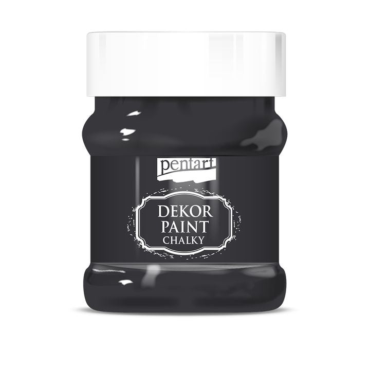 Dekorační křídová barva Chalky Pentart - 230 ml – Černá