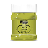 Dekorační křídová barva Chalky Pentart - 230 ml – Žlutozelená