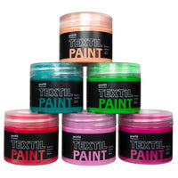 Sada barev na tmavý textil Profil - Wild Rose 6 x 50 ml