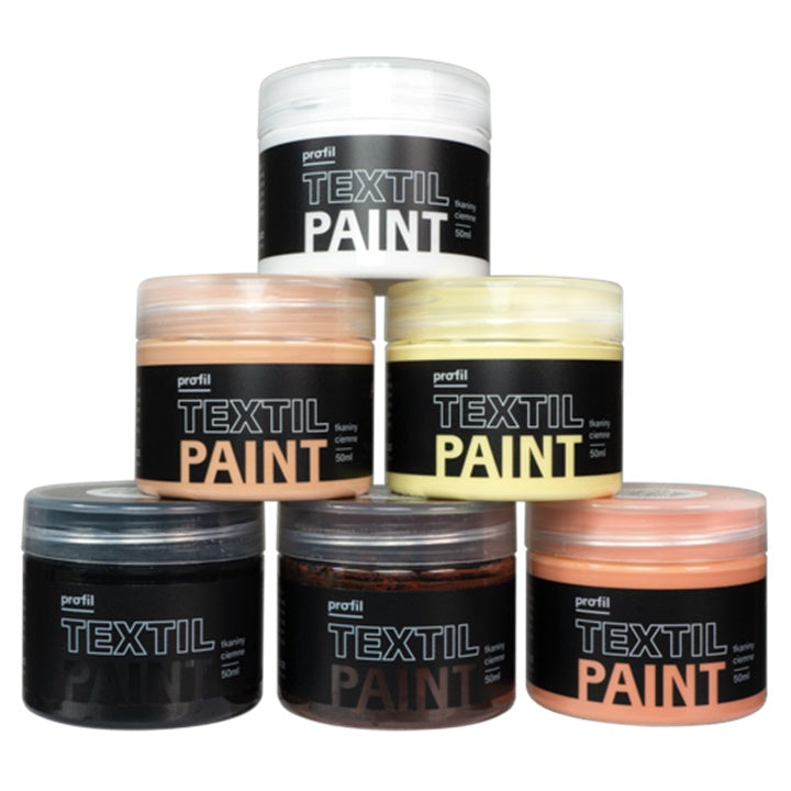 Sada barev na tmavý textil Profil - Human touch 6 x 50 ml