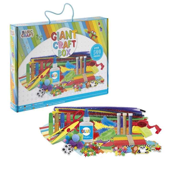 Kreativní sada Giant Craft Box 500 kusů modrá