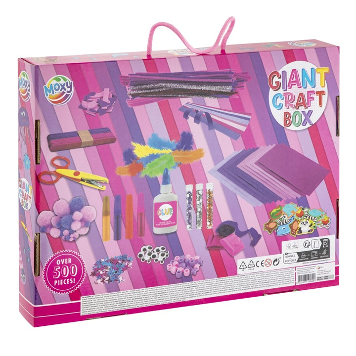 Kreativní sada Giant Craft Box 500 ks růžová