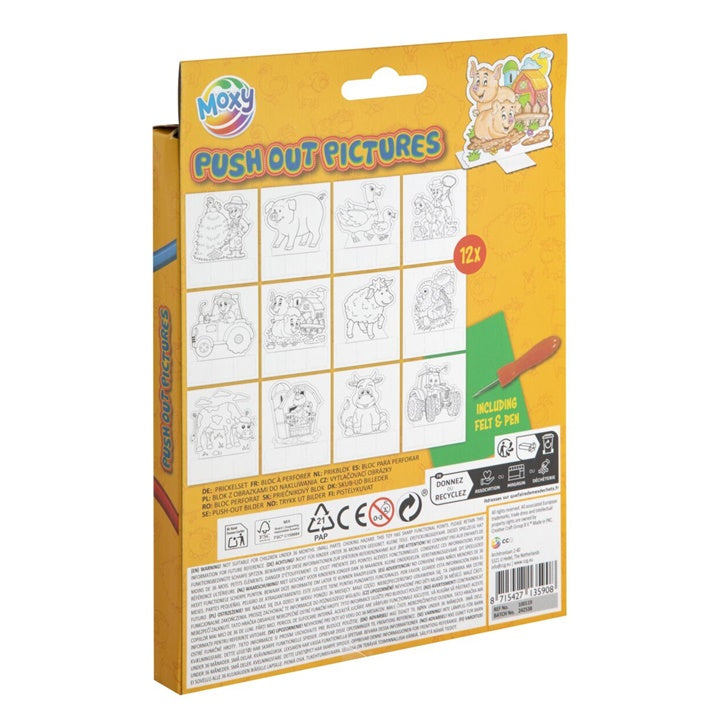 Punch-out obrázky Farm Set