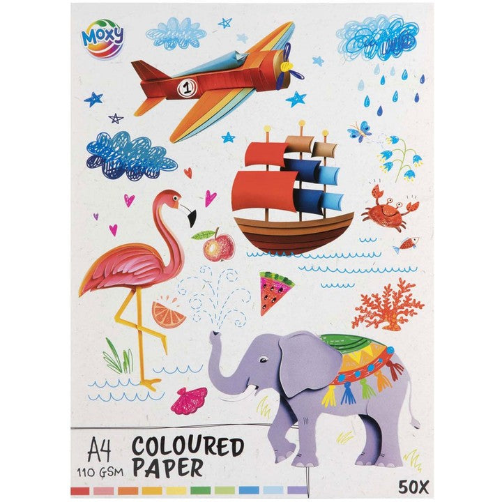 Barevný papír MOXY A4 – 50 listů 110 GSM