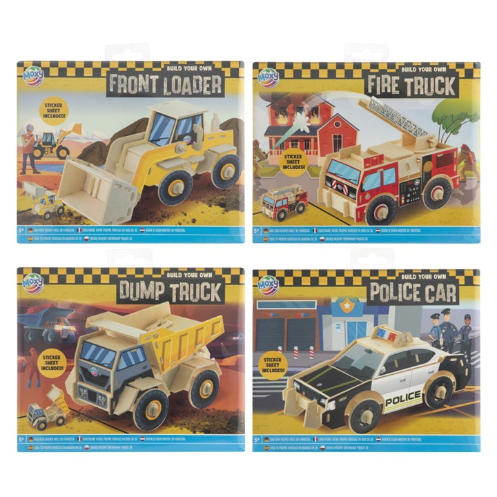 3D dřevěné puzzle s nálepkami