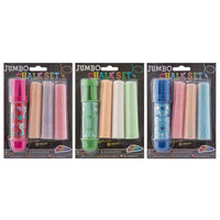 Jumbo Sidewalk Chalk s držákem 3 ks