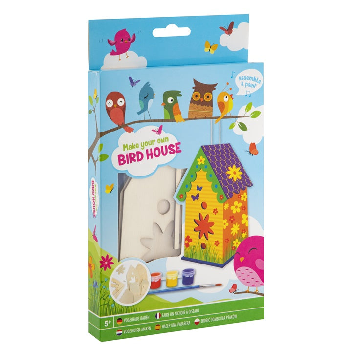 Dřevěná sada pro výrobu ptačí budky
