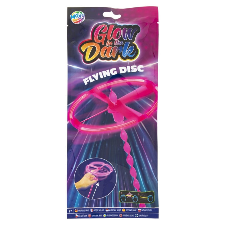 Létající disk svítící ve tmě