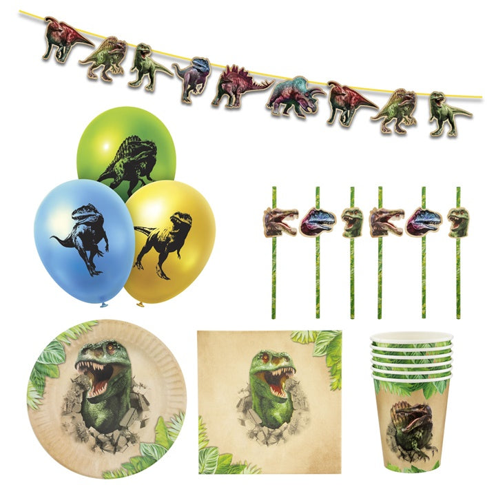 Set pro dětskou párty s tématem dinosaurů 43 ks
