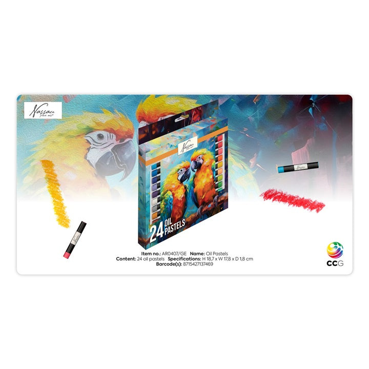 Nassau Oil Pastel Set 24 ks