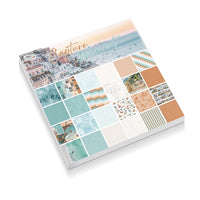 Scrapbookingový papír 24 listů 30,5 x 30,5 - motiv moře