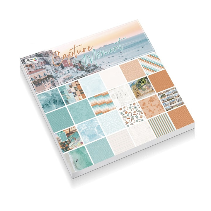 Scrapbookingový papír 24 listů 30,5 x 30,5 - motiv moře