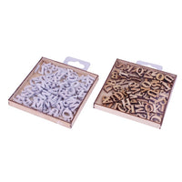 Dřevěné písmena Craft Sensations 104 ks