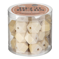Velké dřevěné korálky 15 mm - 50 gr