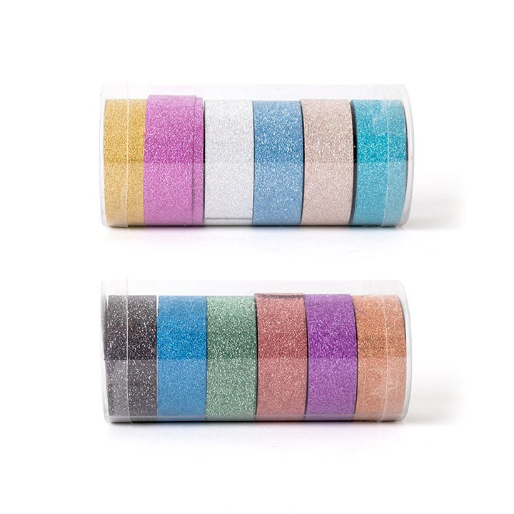 Sada třpytivých Washi samolepicích pásek