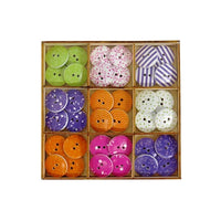 Dřevěné knoflíky Craft Sensations 36 ks