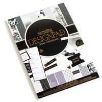 Scrapbookingový papírový blok A5 24 listů černý