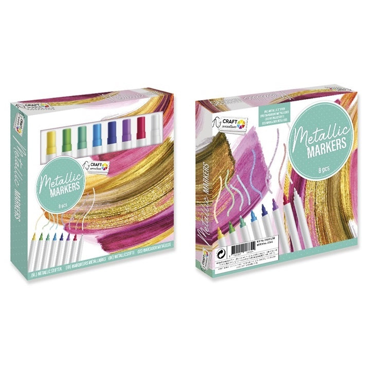 Metalik flomasteri Craft Sensations - set od 8 komada