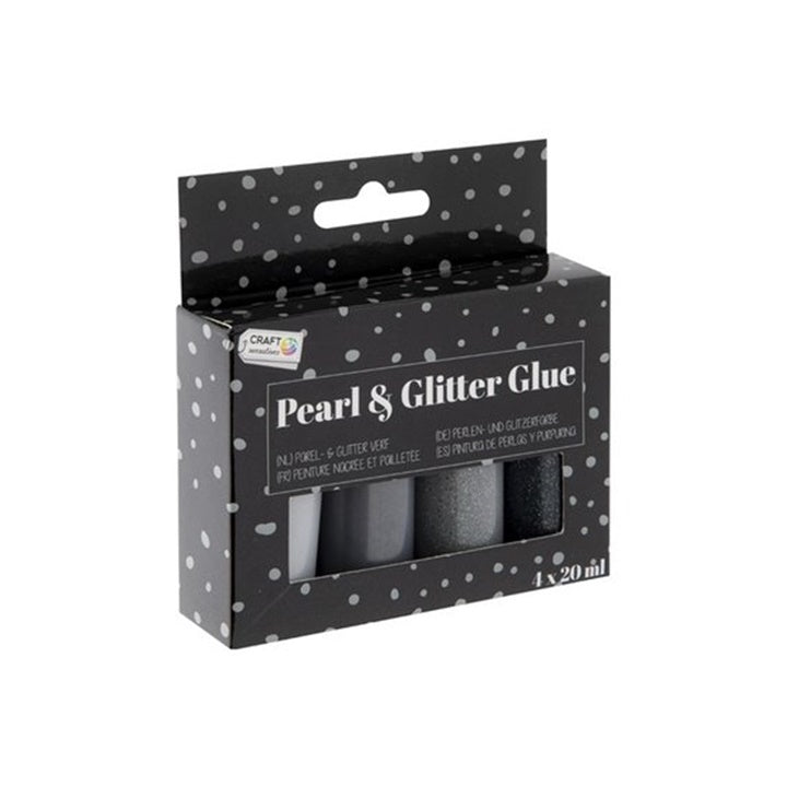 Perleťové a glitrové lepidlo 4 x 20 ml