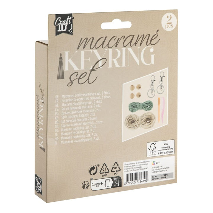 Macramé Keychain Craft Kit