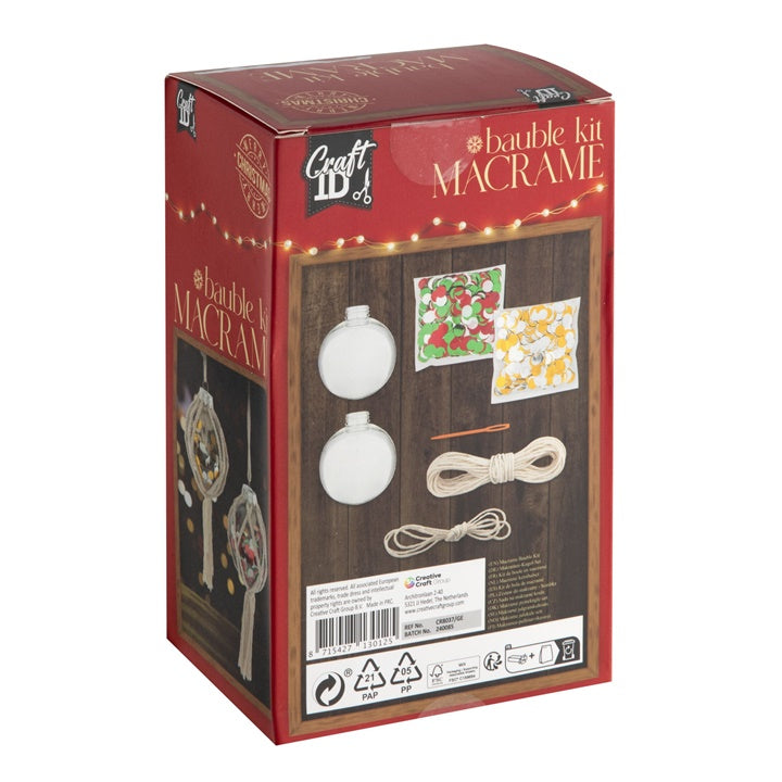 Macrame Bauble Kit XMAS