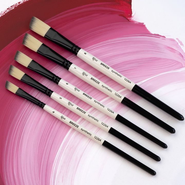 ROSA BREEZE 1226A Syntetický úhlový štětec