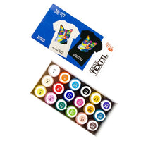 ROSA Akrylové barvy na textil 18x20 ml