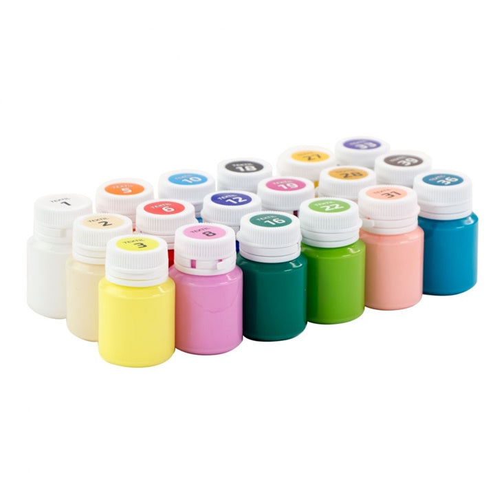 ROSA Akrylové barvy na textil 18x20 ml