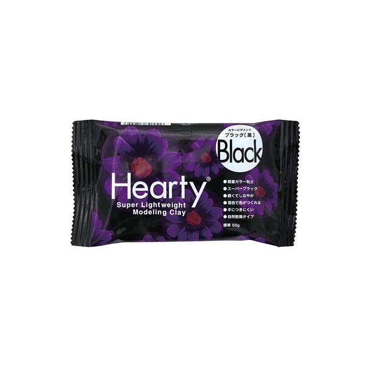 Ultralehký samotvrdnoucí jíl Hearty Padico 50 g – Černá