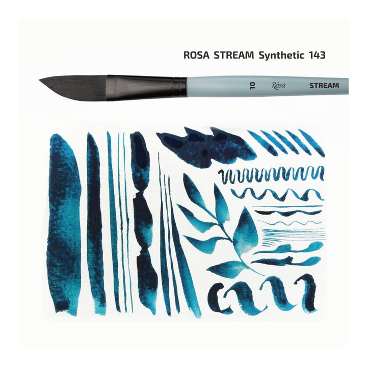 Šikmý syntetický štětec ROSA STREAM 143