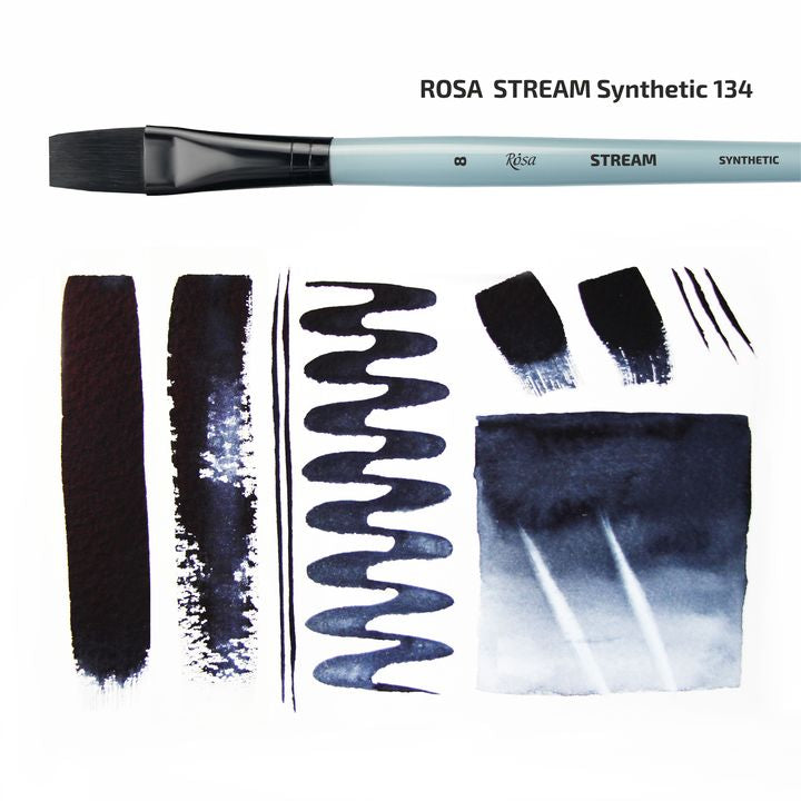 Syntetický plochý štětec ROSA STREAM 134