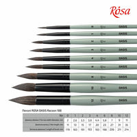 ROSA OASIS 188 Přírodní kulatý štětec