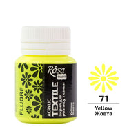 ROSA TALENT Fluorescenční akrylová barva na textil 20 ml