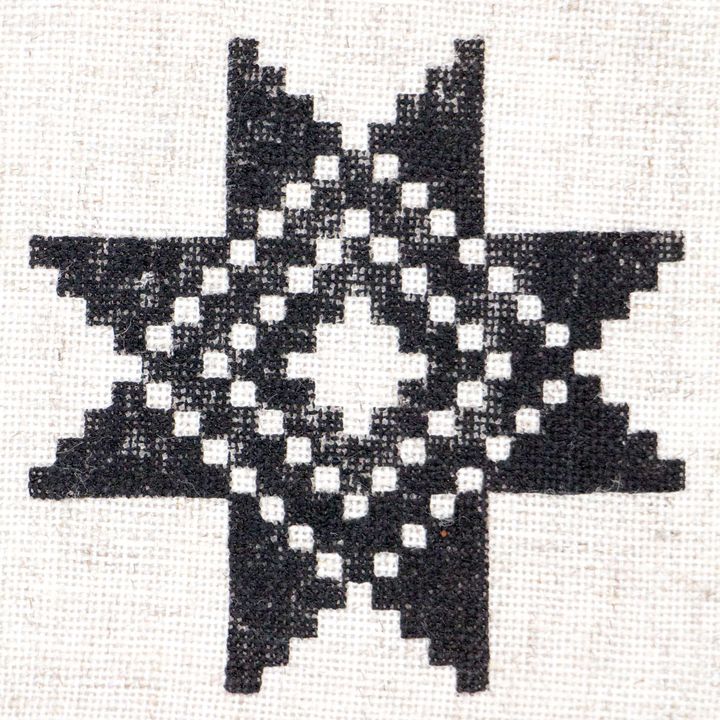 Dřevěné razítko ROSA TALENT č. 4 Geometrie 6,5x6,5 cm